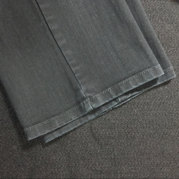 Chicos Platinum Black Denim Jeans Women Sz2 Short - Picture 2 of 8